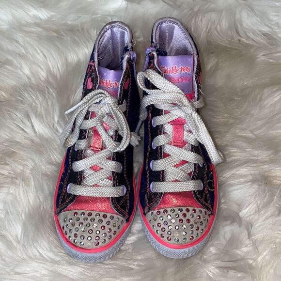 Skechers Twinkle Toes Pop Princess Light Up 12 - Picture 3 of 11